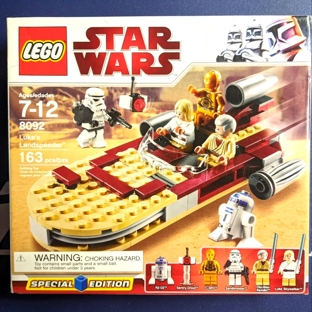 Lego 8092 Special Edition Luke's Landspeeder ( Sealed and retired set )